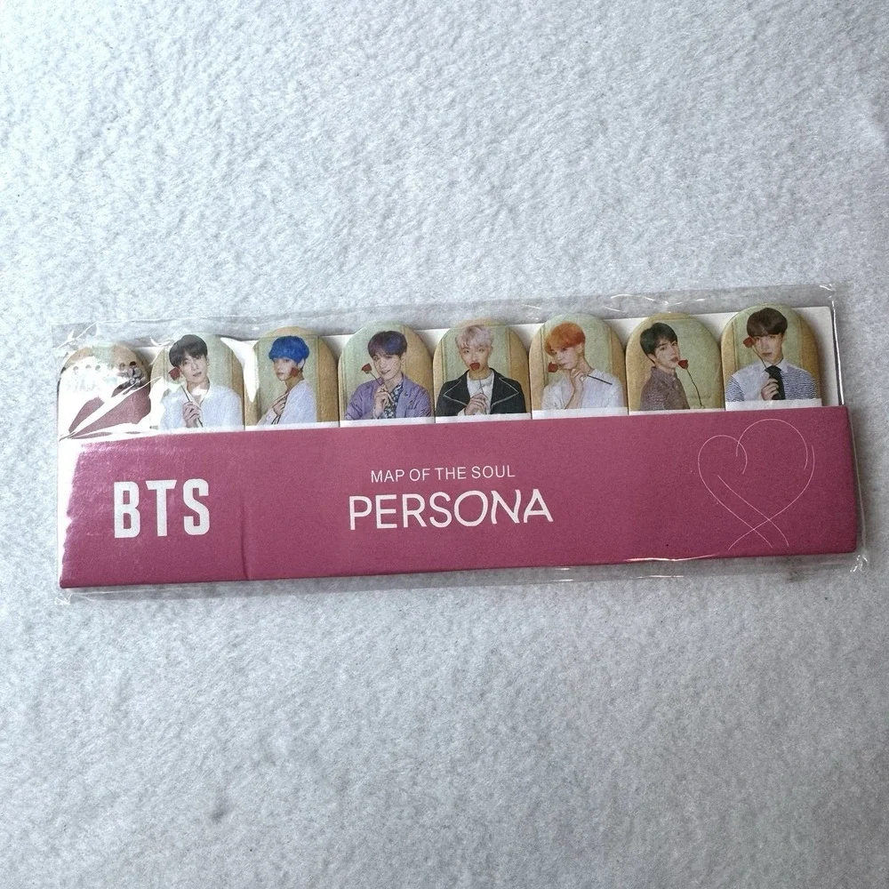 BTS Map Of The World Persona Sticky Notes Bookmarks Rose Photos Tabs